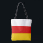 Bolsa Tote Bandeira da Ossétia do Sul<br><div class="desc">Bandeira patriótica da Ossétia do Sul</div>