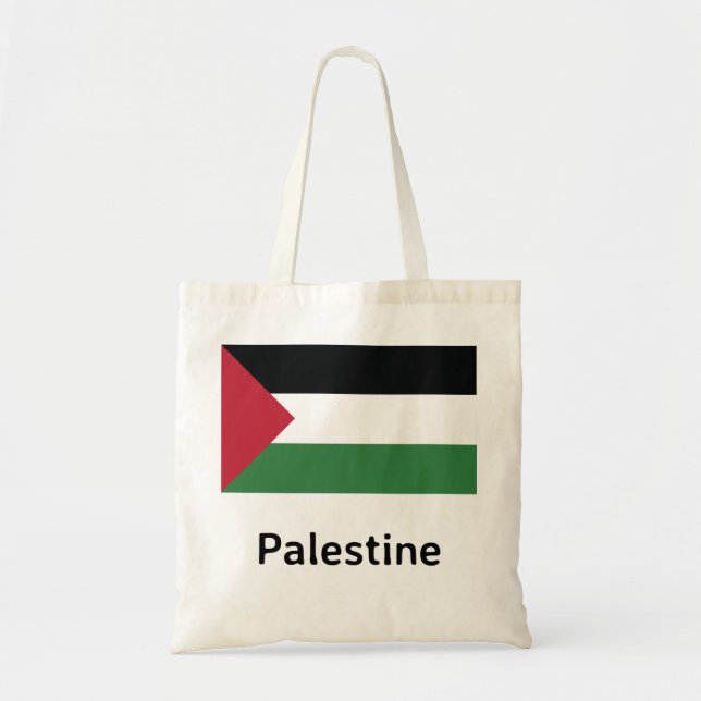 Bolsa Tote Bandeira da Palestina (Frente)