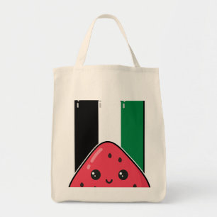 Bolsa Tote Bandeira da Palestina Cura com Palestina Livre de