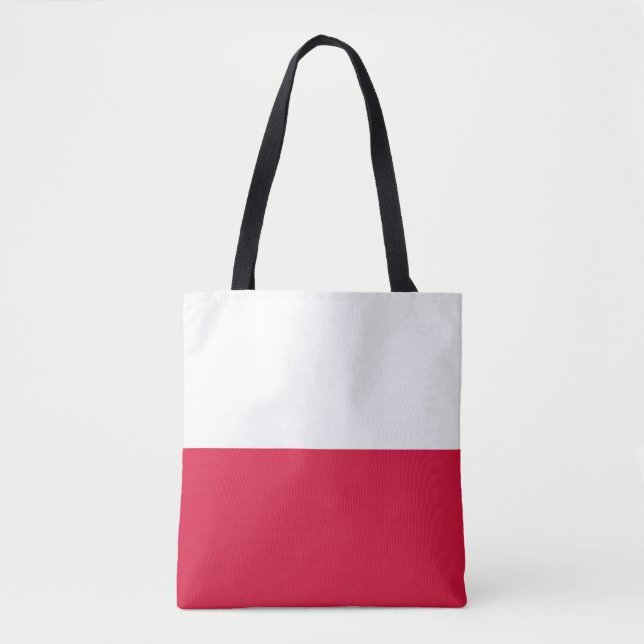 Bolsa Tote Bandeira da Polônia (Frente)