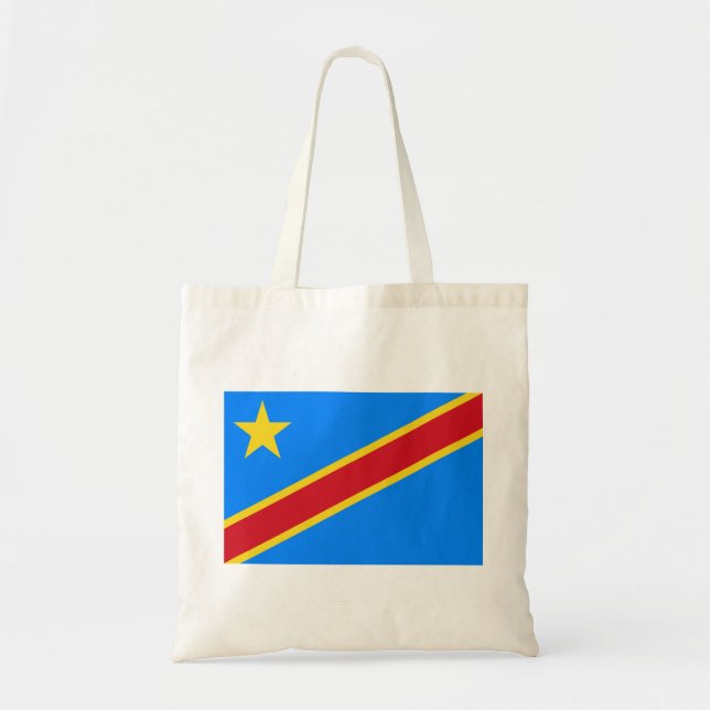 Bolsa Tote Bandeira da RDC (República Democrática do Congo) (Frente)