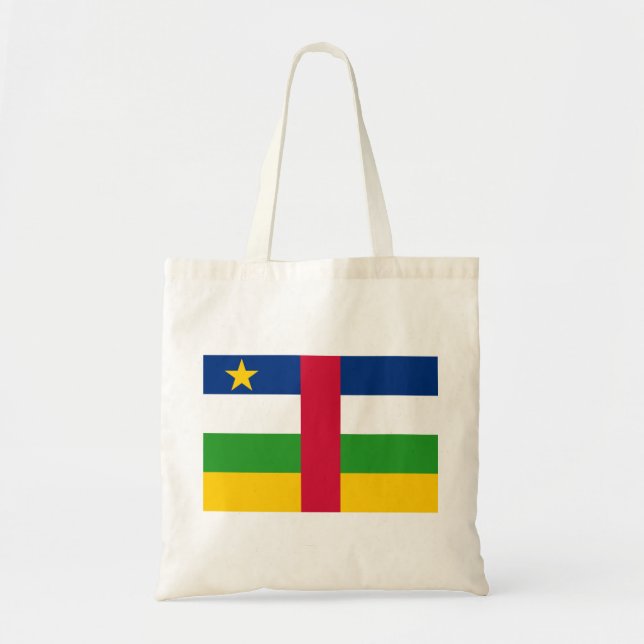 Bolsa Tote Bandeira da República Centro-Africana (Frente)