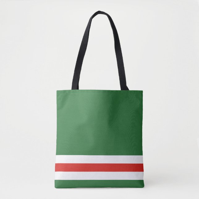 Bolsa Tote Bandeira da República Chechena de Ichkeria (Frente)