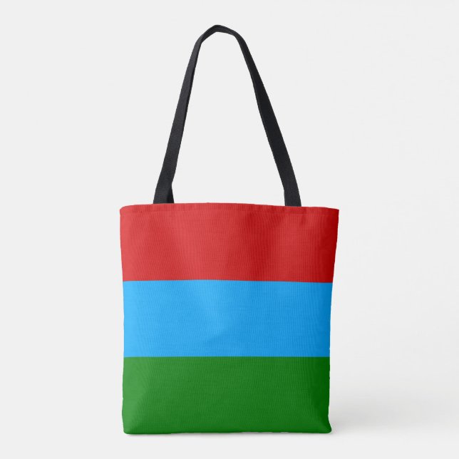 Bolsa Tote Bandeira da República da Carélia (Verso)