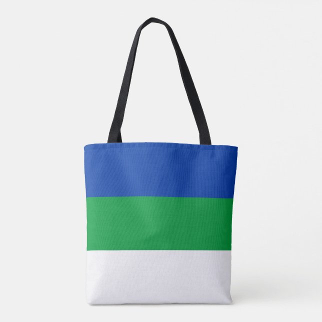 Bolsa Tote Bandeira da República Komi (Verso)