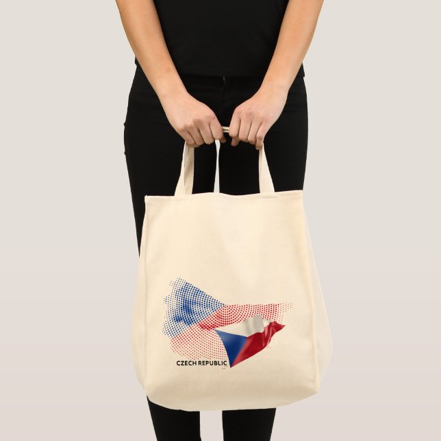 Bolsa Tote bandeira da República Tcheca (Frente (produto))