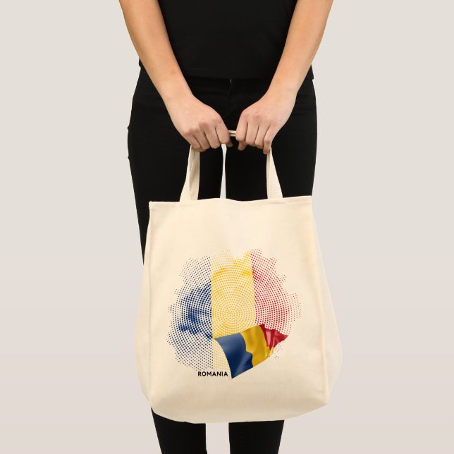 Bolsa Tote bandeira da Romênia (Frente (produto))