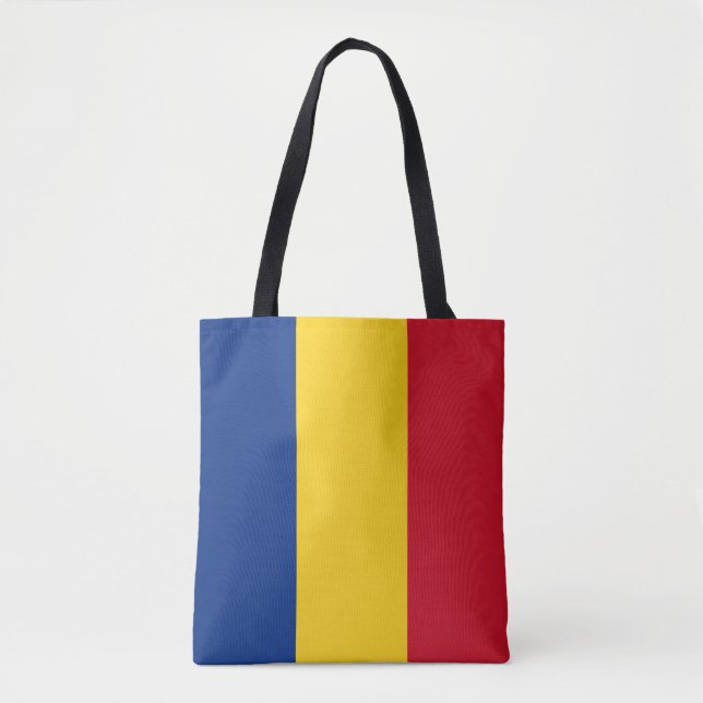 Bolsa Tote Bandeira da Romênia (Frente)