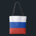 Bolsa Tote Bandeira da Rússia<br><div class="desc">Bandeira Patriótica da Rússia.</div>