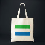 Bolsa Tote Bandeira da Serra Leoa<br><div class="desc">Bandeira patriótica da Serra Leoa.</div>