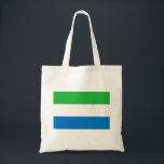 Bolsa Tote Bandeira da Serra Leoa<br><div class="desc">Bandeira patriótica da Serra Leoa.</div>