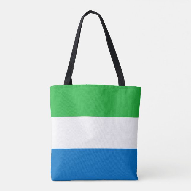 Bolsa Tote Bandeira da Serra Leoa (Verso)