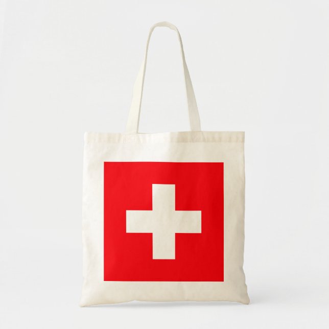 Bolsa Tote Bandeira da Suiça (Frente)