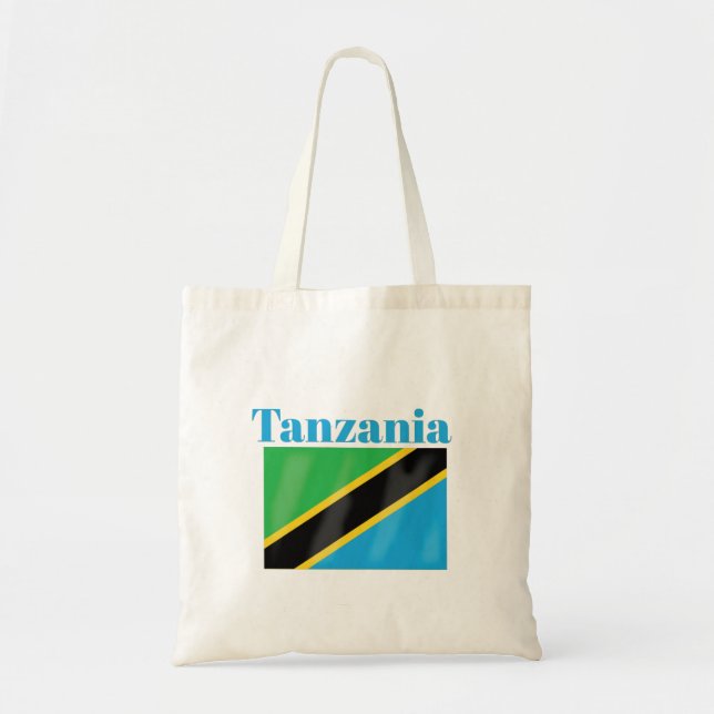 Bolsa Tote Bandeira da Tanzânia (Frente)