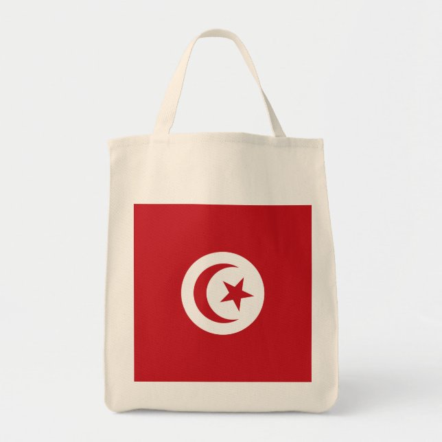 Bolsa Tote Bandeira da Tunísia (Frente)