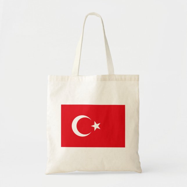 Bolsa Tote Bandeira da Turquia (Frente)