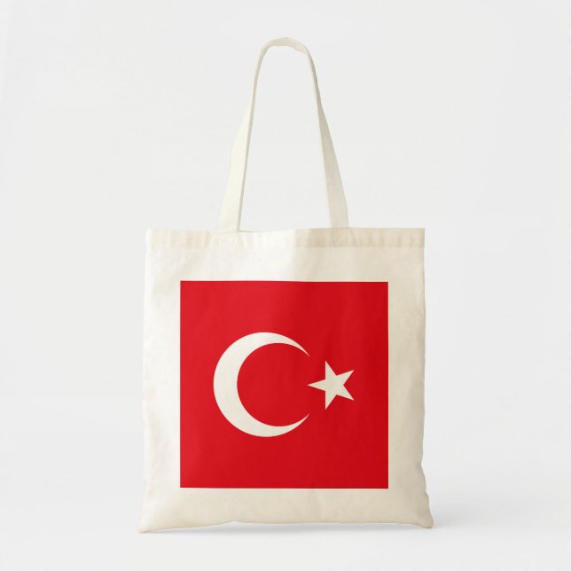 Bolsa Tote Bandeira da Turquia (Frente)