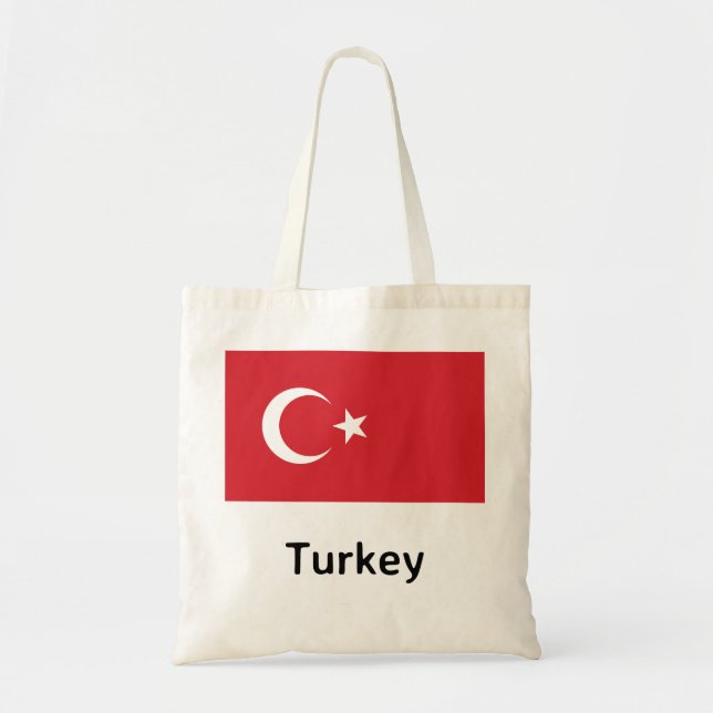 Bolsa Tote Bandeira da Turquia (Frente)