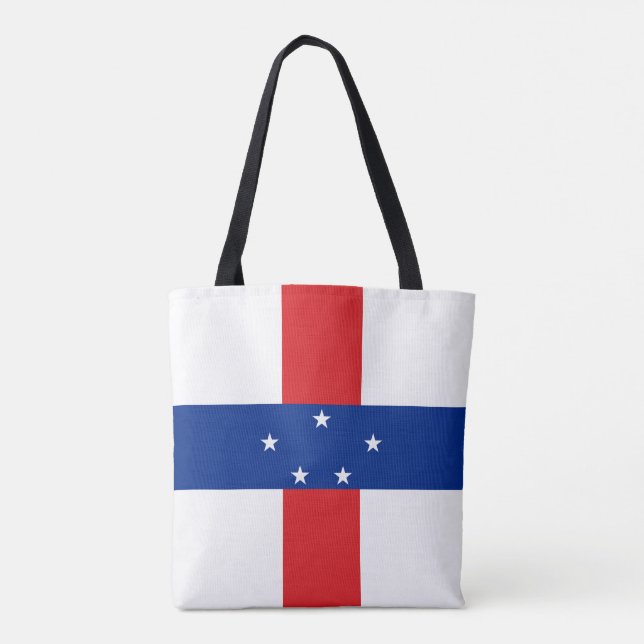 Bolsa Tote Bandeira das Antilhas Neerlandesas (Verso)