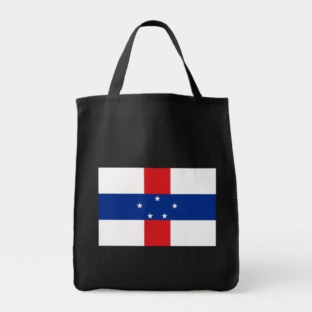Bolsa Tote Bandeira das Antilhas Neerlandesas (Frente)