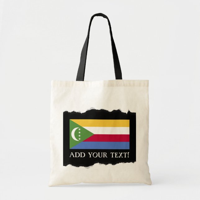 Bolsa Tote Bandeira das Comores (Frente)