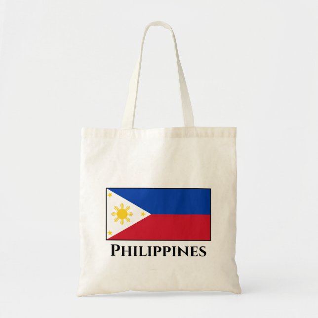 Bolsa Tote Bandeira das Filipinas (Frente)