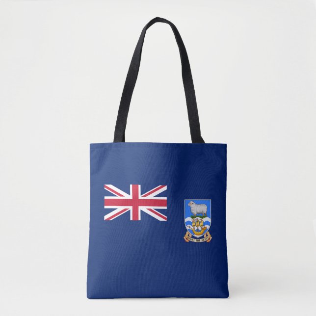 Bolsa Tote Bandeira das Ilhas Malvinas (Frente)