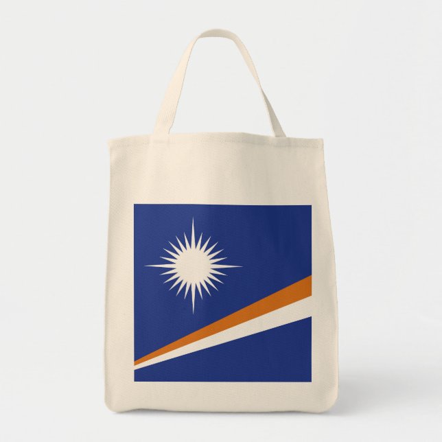 Bolsa Tote bandeira das Ilhas Marshall (Frente)