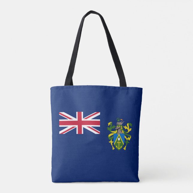 Bolsa Tote Bandeira das Ilhas Pitcairn (Verso)