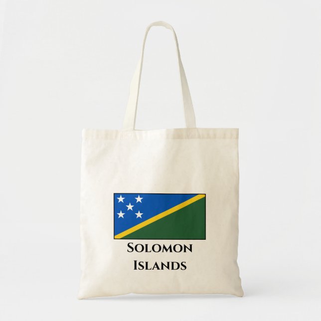 Bolsa Tote Bandeira das Ilhas Salomão (Frente)