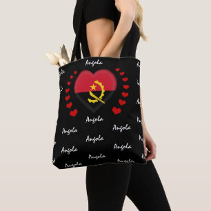 Bolsa Tote Bandeira de Angola, Moda de Bandeira Angolana do C