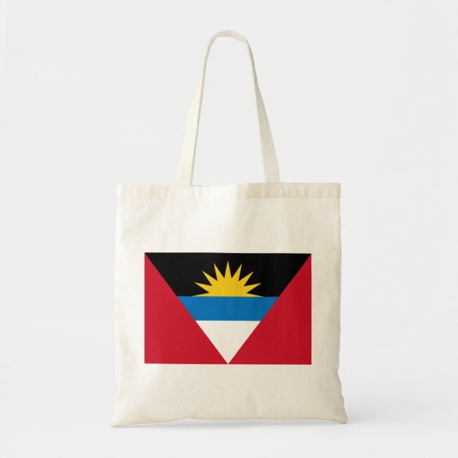 Bolsa Tote bandeira de Antígua e Barbuda (Frente)