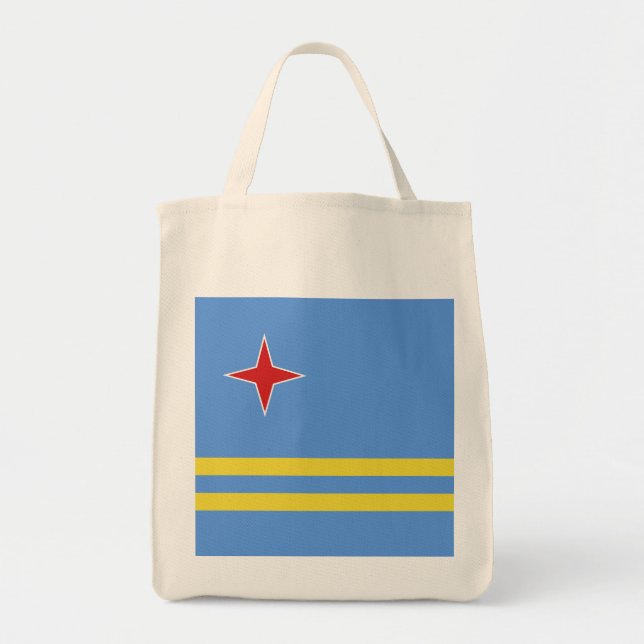 Bolsa Tote Bandeira de Aruba (Frente)