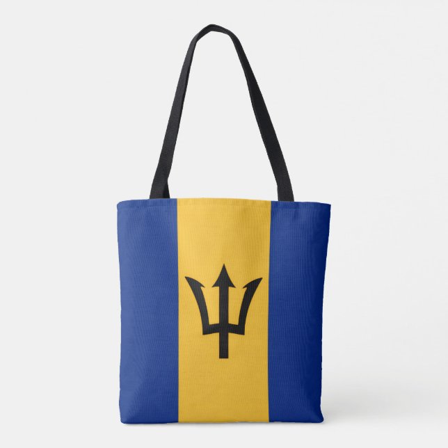 Bolsa Tote Bandeira de Barbados (Verso)
