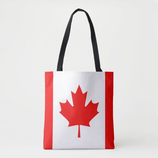 Bolsa Tote Bandeira de Canadá (Frente)