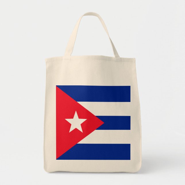 Bolsa Tote Bandeira de Cuba (Frente)