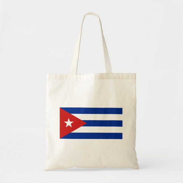 Bolsa Tote Bandeira de Cuba (Frente)