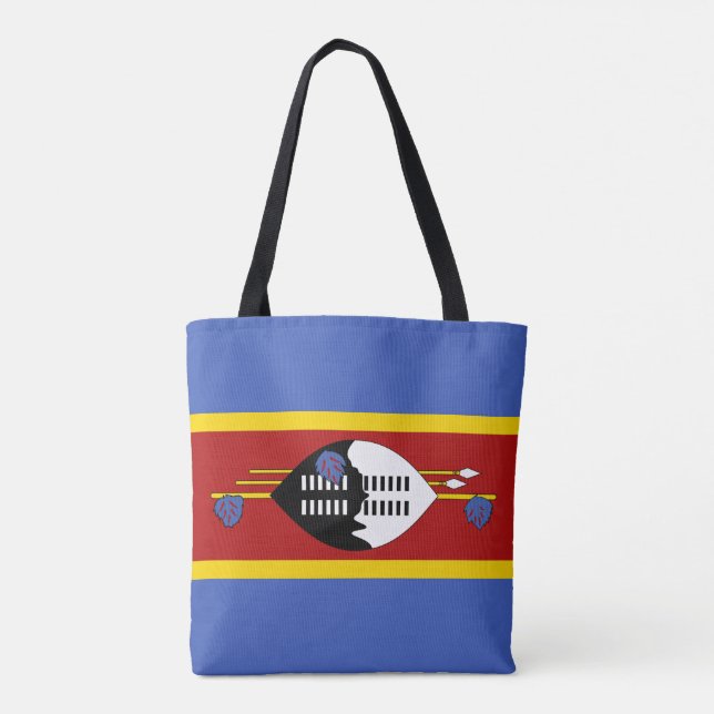 Bolsa Tote Bandeira de Essuatíni (Verso)