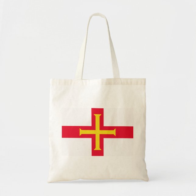 Bolsa Tote Bandeira de Guernsey (Frente)