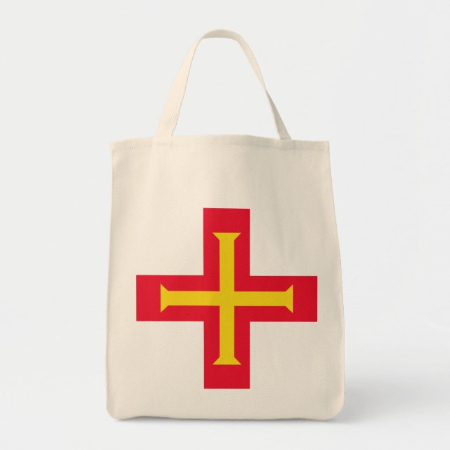 Bolsa Tote bandeira de Guernsey (Frente)