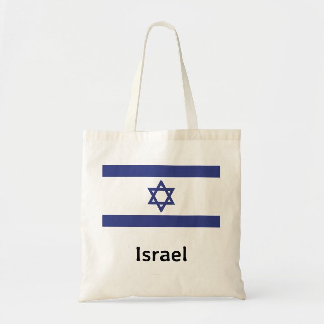 Bolsa Tote Bandeira de Israel (Frente)