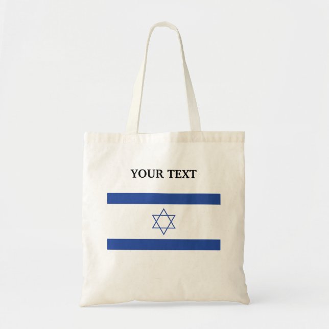 Bolsa Tote Bandeira de Israel (Frente)