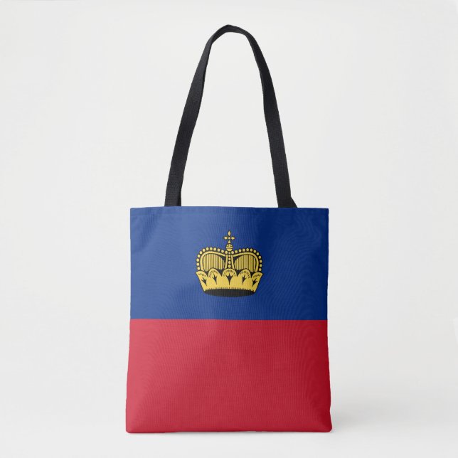 Bolsa Tote Bandeira de Liechtenstein (Frente)