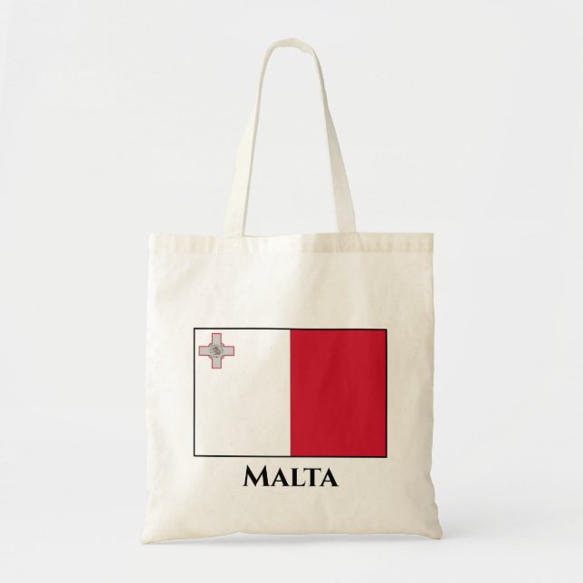 Bolsa Tote Bandeira de Malta (Frente)