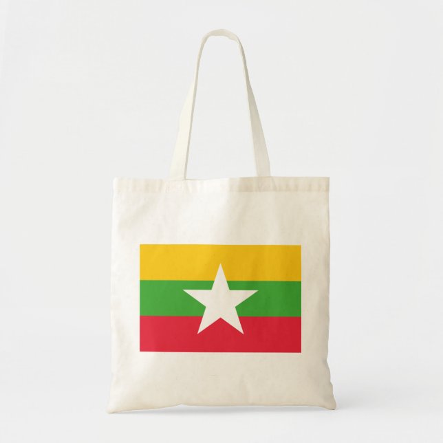 Bolsa Tote Bandeira de Mianmar (Frente)