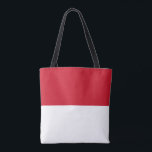 Bolsa Tote Bandeira de Mônaco<br><div class="desc">Bandeira patriótica de Mônaco.</div>