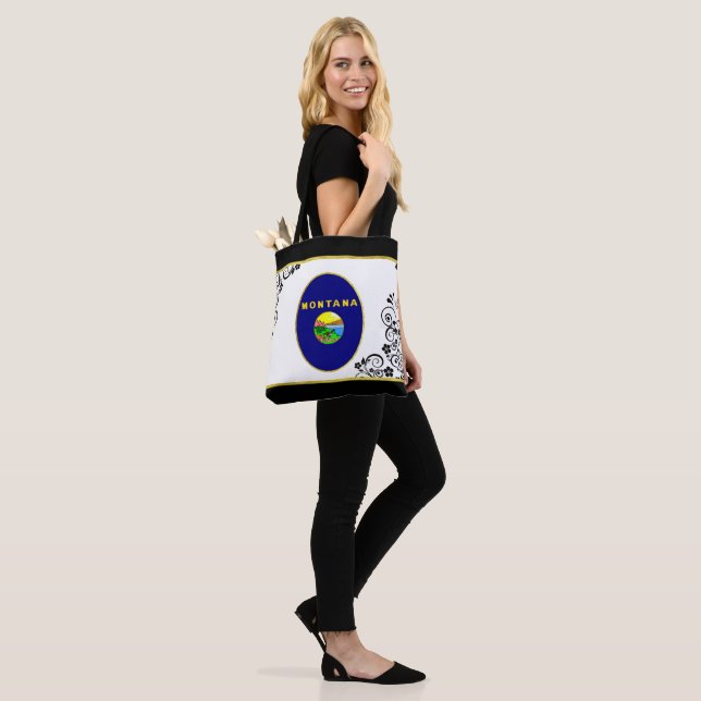 Bolsa Tote bandeira de Montana (No(a) Modelo)