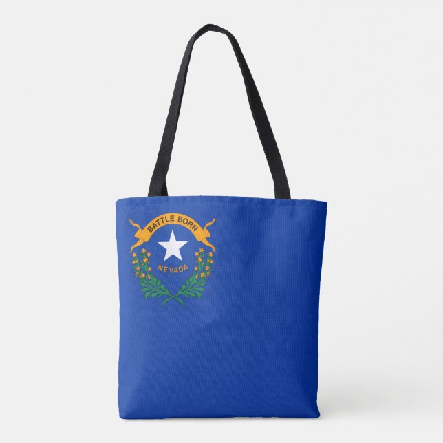 Bolsa Tote Bandeira de Nevada (Verso)