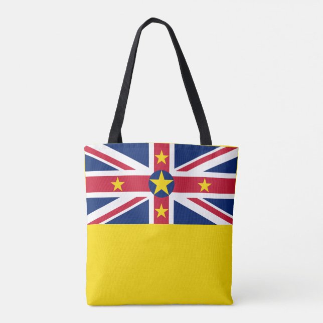 Bolsa Tote Bandeira de Niue (Verso)