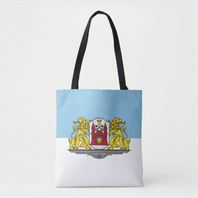 Bolsa Tote Bandeira de Riga, Latvija (Frente)